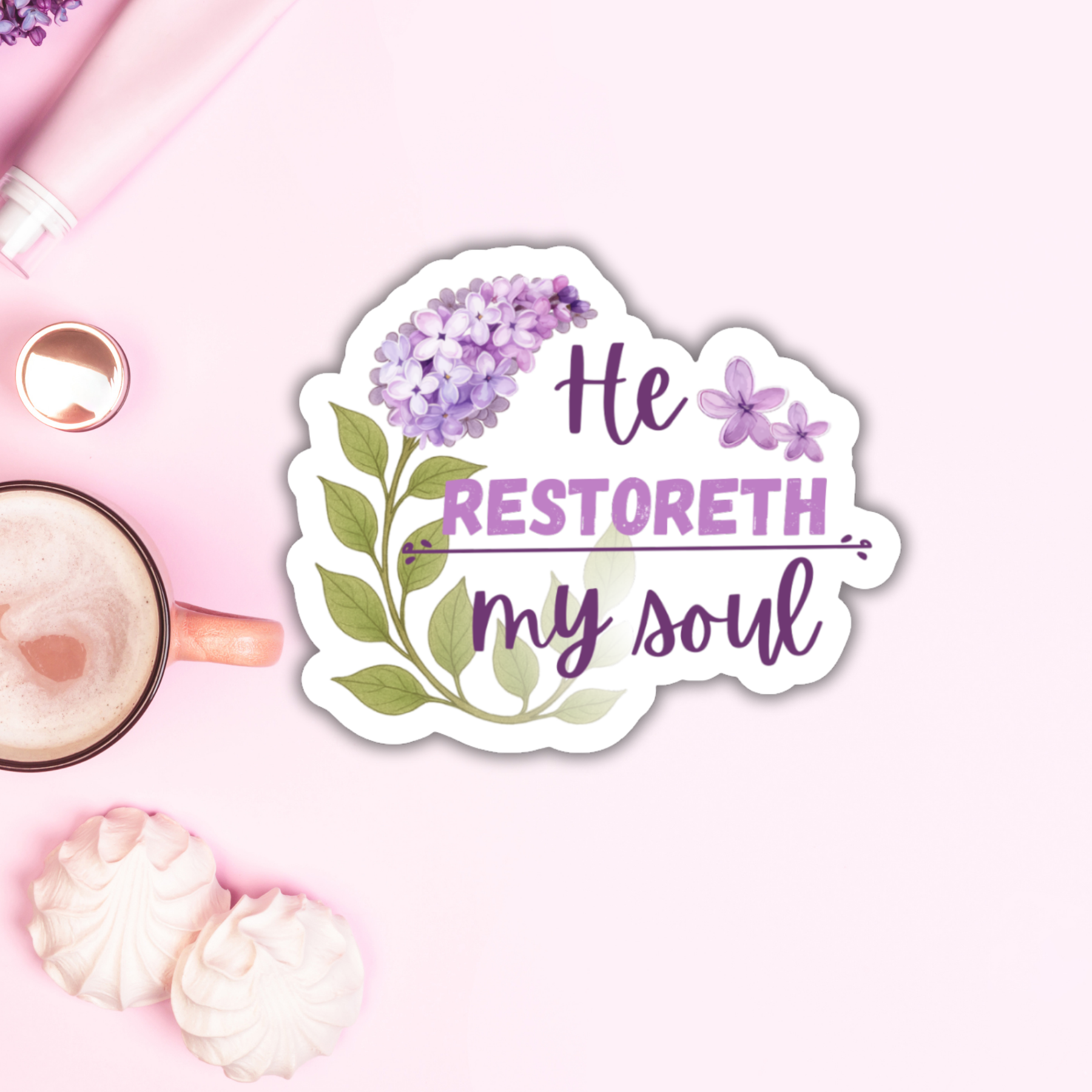 Sticker- He Restoreth My Soul